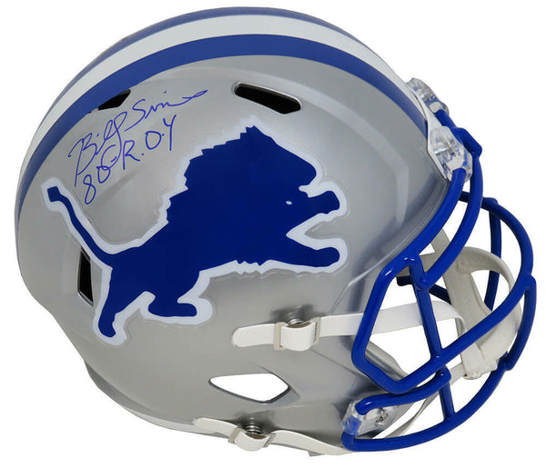 Billy Sims Signed Lions T/B Riddell Full Size Speed Rep Helmet w/80 ROY - SS COA