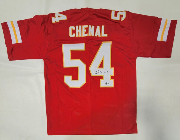LEO CHENAL AUTOGRAPHED SIGNED PRO STYLE CUSTOM XL JERSEY BECKETT QR HOLOGRAM