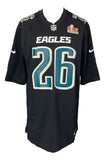 Saquon Barkley Signed Philadelphia Eagles Super Bowl 59 LIX Black Nike Jersey