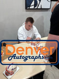 Bo Nix Autographed/Signed Denver Broncos Retro Mini Helmet Beckett Witness 56420