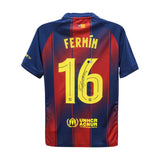 Fermin Lopez Signed FC Barcelona Soccer Jersey #16 with Beckett COA