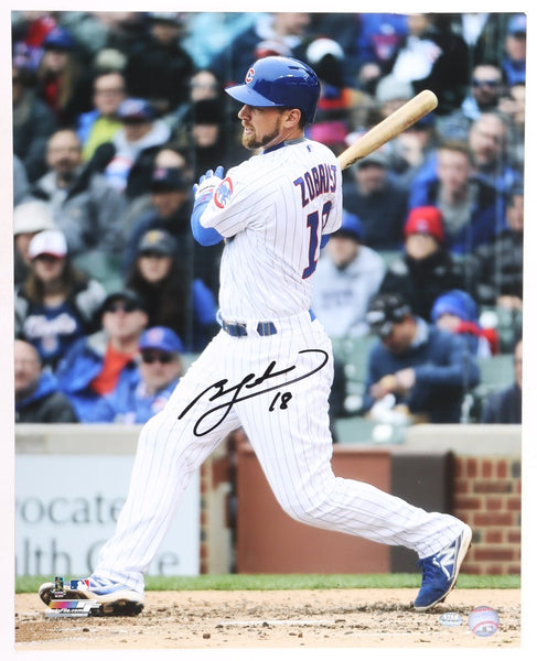 Ben Zobrist Signed Cubs 16x20 Photo (GTSM) Chicago's 2016 World Series MVP