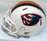 CHAD JOHNSON AUTOGRAPHED OREGON STATE SALUTE SPEED MINI HELMET BECKETT 177838