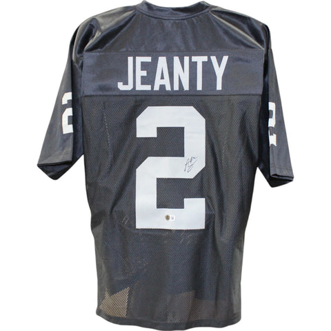 Ashton Jeanty Autographed Pro Style Size XL Black Jersey Beckett Witness 51013