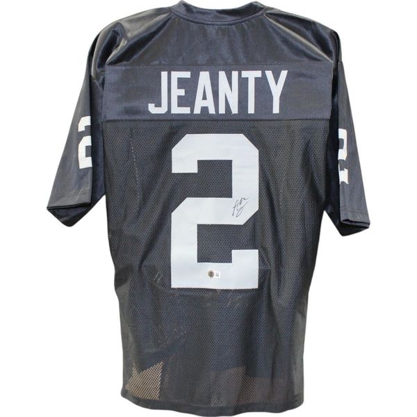 Ashton Jeanty Autographed Pro Style Size XL Black Jersey Beckett Witness 51013