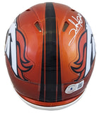Broncos Clinton Portis Authentic Signed Flash Speed Mini Helmet BAS Witnessed