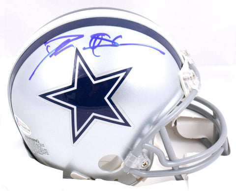 Deion Sanders Autographed Dallas Cowboys Mini Helmet- Beckett W *Blue