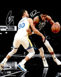 STEPHEN CURRY & GIANNIS ANTETOKOUNMPO AUTOGRAPHED 16X20 PHOTO BECKETT 226412