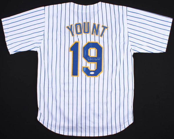 Robin Yount Signed Brewers Jersey JSA COA Hall of Famer / 2x AL MVP (1982,1989)
