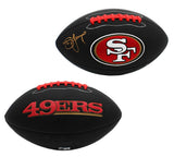 Steve Young Signed San Francisco 49ers Embroidered Black NFL Football