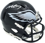 MICHAEL VICK AUTOGRAPHED EAGLES 2022 ALTERNATE BLACK MINI HELMET BECKETT 243632