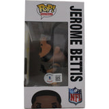 Jerome Bettis Autographed Pittsburgh Steelers Funko Pop! #117 Bus Beckett 46807
