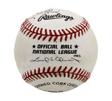 Hank Aaron Signed Milwaukee Braves Rawlings White MLB Baseball - Home Run King