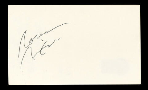 Lakers Norm Nixon Authentic Signed 3x5 Index Card Autographed BAS #BL96650