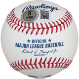 David Ortiz Autographed Boston Red Sox OML Baseball HOF 22 Beckett Witness 50925