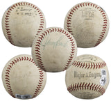 1973 Braves Niekro, Evans & Johnny Bench Signed Major League Baseball BAS LOA