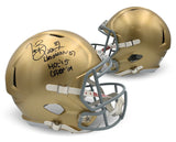 Tim Brown Autographed Notre Dame Full Size Replica Helmet Heisman 87 HOF Beckett