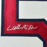 FRAMED Signed WILLIE MCGEE 35x39 St. Louis White Jersey JSA COA Auto