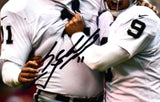 Sebastian Janikowski Signed Raiders 8x10 Hug Photo- Beckett W Hologram *Black