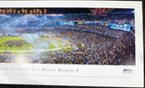 RUSSELL WILSON AUTOGRAPHED SIGNED SB PANORAMIC PHOTO SEAHAWKS RW HOLO 131230