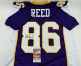 Jake Reed Signed Minnesota Vikings Jersey (JSA COA) All Pro Tight End 1991-1999
