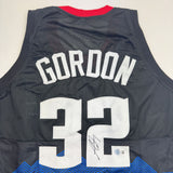 Autographed/Signed Aaron Gordon Denver Black 5280 Jersey JSA COA