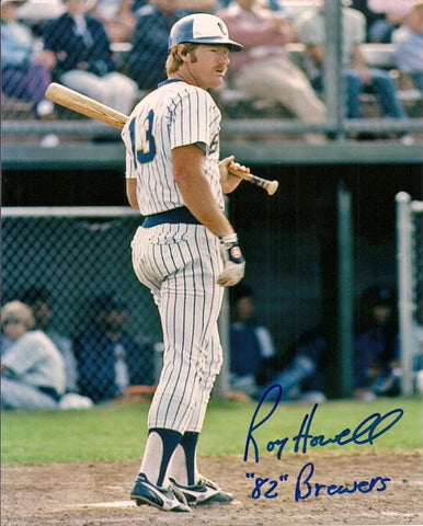 Brewers ROY HOWELL Signed 8x10 Photo #4 Auto 1982 BREWERS