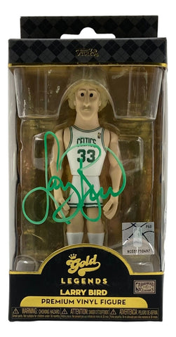 Larry Bird Signed Boston Celtics Funko Pop Gold Legends JSA ITP