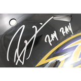 Ray Lewis Ed Reed Terrell Suggs Signed Baltimore Ravens Pro Helmet Beckett 50898
