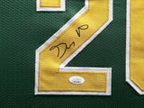 SEATTLE SUPERSONICS GARY PAYTON AUTOGRAPHED FRAMED GREEN JERSEY JSA 241401