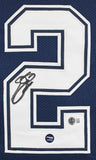 Emmitt Smith Authentic Signed Navy Thanksgiving Pro Style Jersey BAS Witnessed