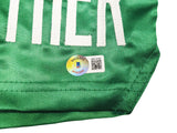 FLOYD MAYWEATHER JR. AUTOGRAPHED GREEN BOXING TRUNKS BECKETT BAS WITNESS 221642