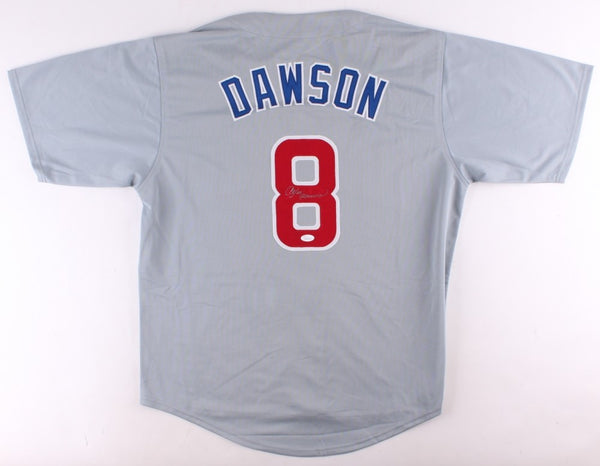 Andre Dawson Signed Cubs Jersey (JSA COA) 8xAll-Star 1981-1983, 1987-1991 O.F.