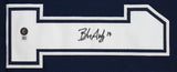 Brandon Aubrey Authentic Signed Navy Blue Pro Style Jersey BAS Witnessed
