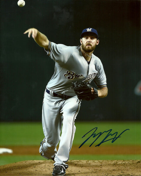 Brewers Pitcher TAYLOR JUNGMANN Signed 8x10 Photo #2 AUTO - 2011 1st Round PIck