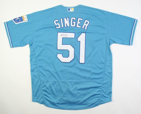Brady Singer Signed Royals Nike Jersey (JSA COA) Kansas City's 1st Rnd Pick 2018