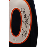 Rod Smith Signed Denver Broncos Reebok 52 Blue Jersey Beckett 45046