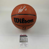 Autographed/Signed Dominique Wilkins Hawks Full Size Wilson JSA COA