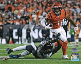 Ja'Marr Chase Autographed Bengals 8" x 10" Breaking Tackle Photograph Fanatics