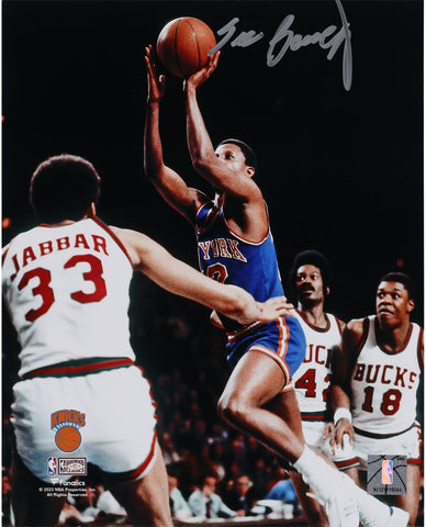 Dick Barnett New York Knicks Signed 8" x 10" Shooting vs. Bucks Photo