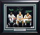 LARRY BIRD, MCHALE & PARRISH AUTOGRAPHED FRAMED 16X20 PHOTO BECKETT 234603