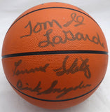 1978-79 NBA Champ Supersonics Autographed Basketball 12 Sigs Beckett AB93450