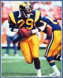 Eric Dickerson Signed Rams 35"x 43" Framed Jersey Inscribed HOF 99 (Beckett) R.B