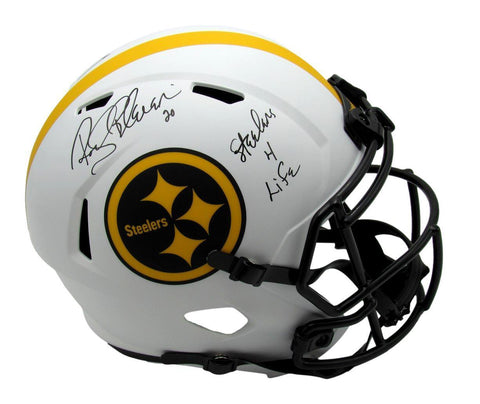 Rocky Bleier Autographed/Inscr Full Size Speed Replica Helmet Steelers Beckett