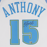 Carmelo Anthony Autographed Nuggets M&N White 2006-07 Swingman Jersey Fanatics