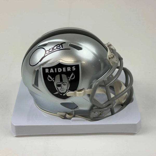 Autographed/Signed Raghib Rocket Ismail LV Raiders Mini Helmet Beckett BAS COA