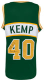 Shawn Kemp Signed Green Custom Basketball Jersey w/Reign Man - (SCHWARTZ COA)
