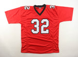 Jamal Anderson Signed Atlanta Falcons Jersey (PSA QR Code) Mr. Dirty Bird / R.B.