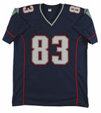 Deion Branch Signed New England Patriots Jersey (Beckett Holo) S,B. XXXIX MVP WR