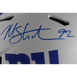Michael Strahan Autographed New York Giants Lunar Pro Helmet Beckett 49836